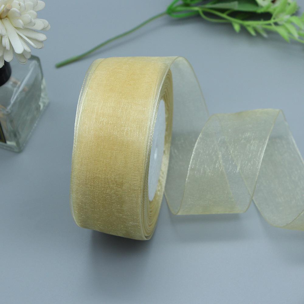 3.8/4 см прозрачная лента из органзы Snow для упаковки рождественских подарков