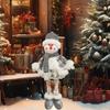 Рождественское украшение Снеговик Кукла Плюшевая игрушка Длинные ноги Выдвижное украшение