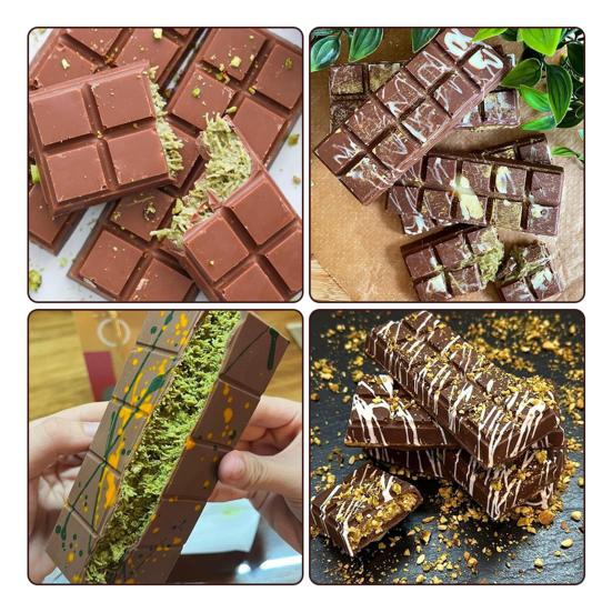 Silicone Chocolate Bars Mold Easy Release Wax Melting Mold for Sugar