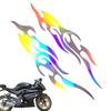 Rebornsun Motorcycle Decal, Flame Design for Car | 2 Pack Waterproof Emblem for Motorcycle, Scooter, Snowmo, Luggage, Skateboard, Truck