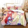 Новый комплект постельного белья Anime Girls The Demon Girl Next Door Single Twin Full Queen King Size Bed Set Adult Kid Bedroom Duvetcover Sets