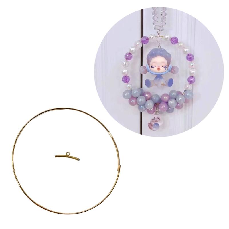 5Pcs Dream Catcher Open Circle Ring Wreath Macrame Hoop Ring for Making Wedding Decors, Wall Hanging Crafts Easy to Use