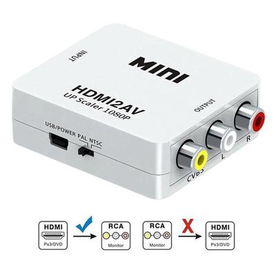 Конвертер HDMI в AV HDMI2AV с HDMI в RCA и коммутатором HDMI 1080P