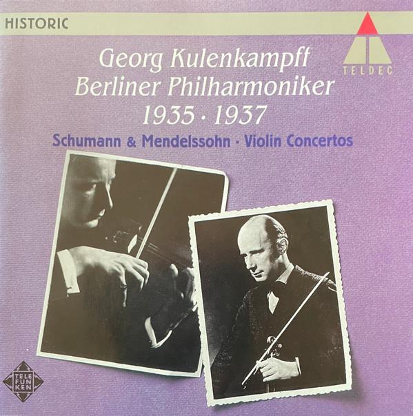 CD ROBERT SCHUMANN & FELIX MENDELSSOHN - Violin Concertos 1935 - 1937 4509936722 TELDEC 1994 Germany Classical Used