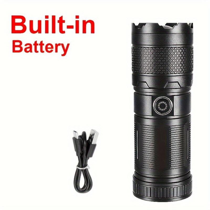 3000LM High Power Super Bright LED Rechargeable Flashlight COB Flood Light Type-c Charging Powerful Lantern Portable LED Lamp Built-in Battery