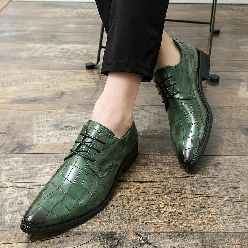 Британские мужские остроносые туфли из зеленой лакированной кожи, дизайнерские оксфорды для джентльмена, свадебное платье, выпускной вечер, обувь для жениха, zapatos hombre