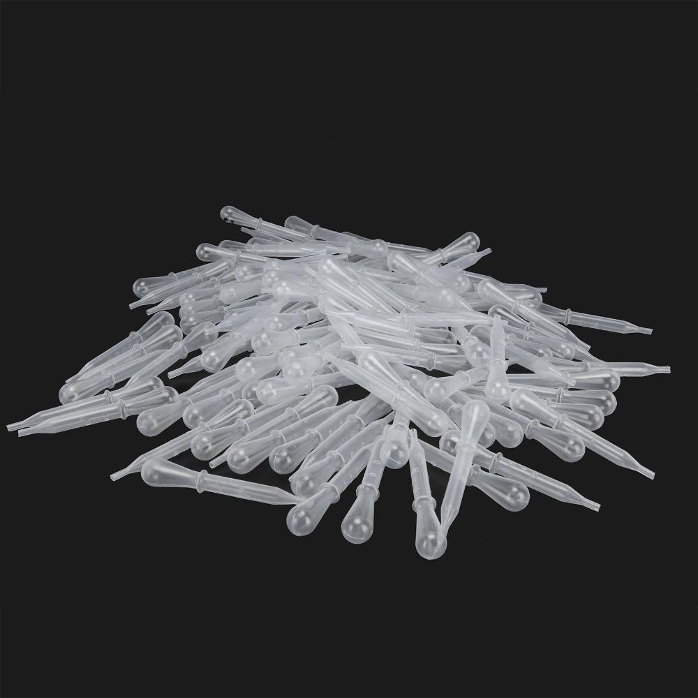 100pcs Calibrated Liquid Dropper Pipettes Clear Volumetric Pipettes DIY