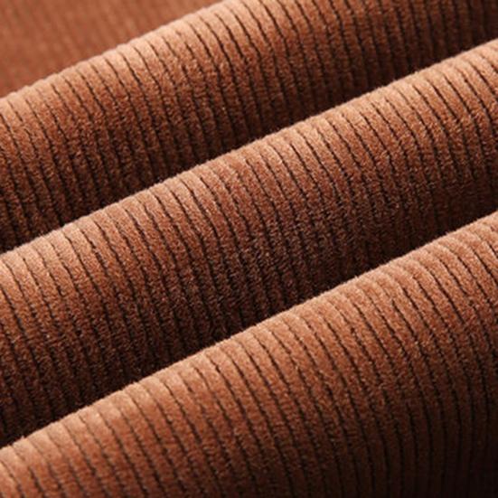 Прямые вельветовые брюки с высокой талией, эластичным поясом и карманами, женские осенне-зимние однотонные брюки на флисовой подкладке