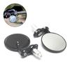 Round Auxiliary Rearview Mirror for Bike Motorcycle Handlebar Mount Adjustable 360 Rotation Riding Convex Mirror