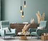 Lampa Wisząca Sardo 3 E27 Czarny Italux Pnd-5581-3A-Bk+Amb