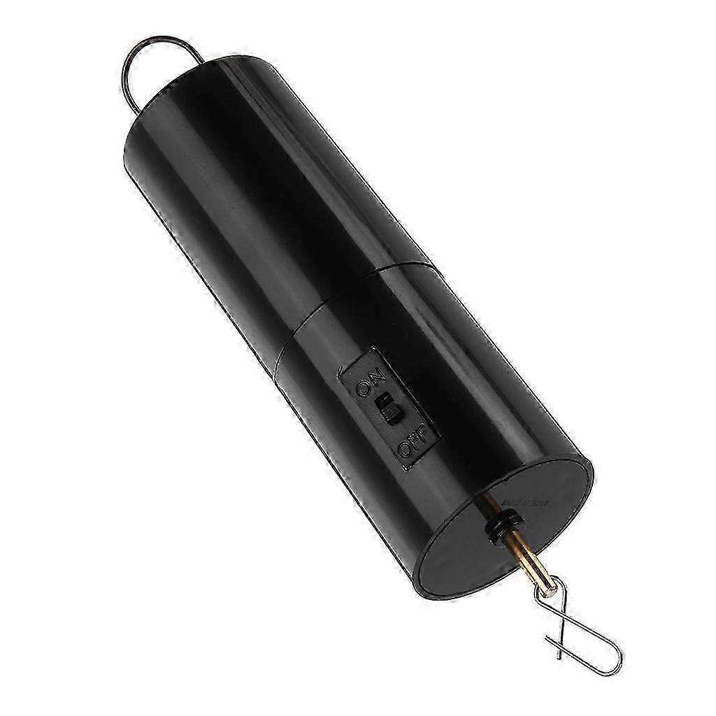 Black Wind Chime Battery Electric Motor Garden Decor Accessoy Turn