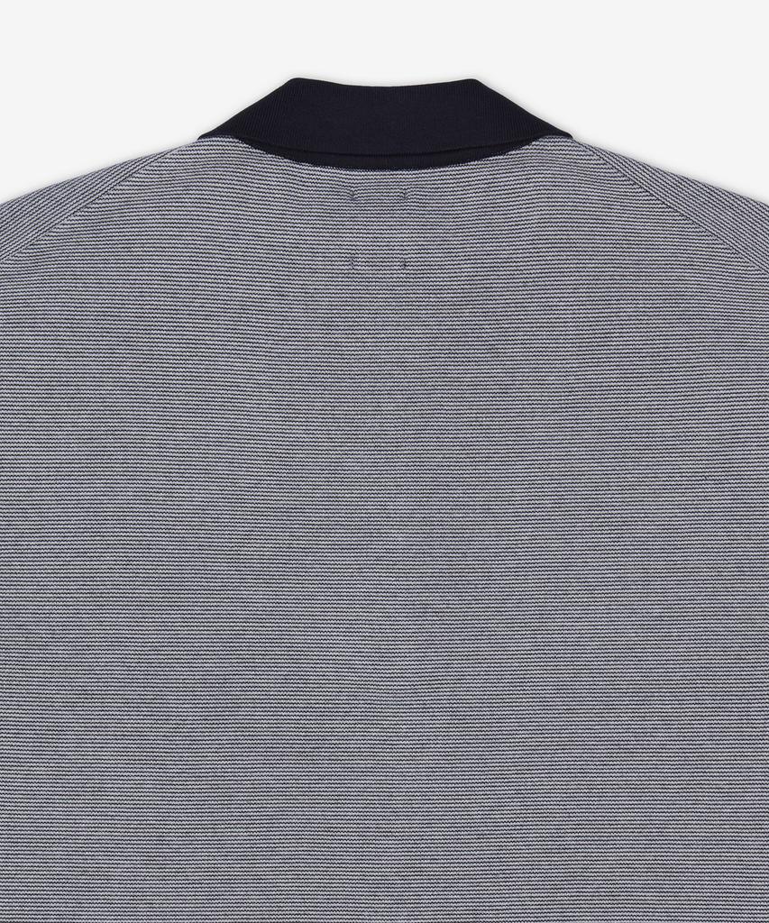 Batoneo 32G Smooth Knit Short Sleeve Polo Shirt - Ivory:Black / Bnse004Ivoryblack