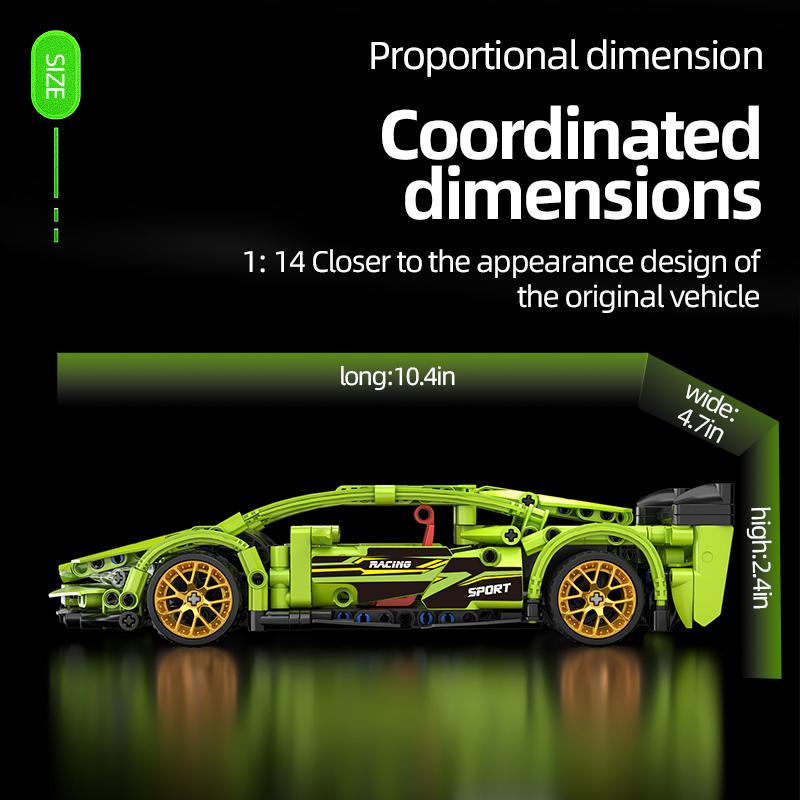 Высокотехнологичный гоночный спортивный автомобиль Эксперт по созданию Строительный блок 452 детали Гоночная модель Детские игрушки для подарков на день рождения парню