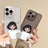 Hand-in-Hand Girl Soft Shell Case for Apple iPhone 8 To 17AIR, Including iPhone 14, 15, and 16PRO.
