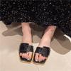 Leisure Fashion PU Slippers Casual Flat Shoes Female Women Slides Luxury Soft Microfiber Rome