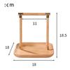 Wooden Tissue Paper Holder Napkin Roll Holder Tableware Tissue Box Storage Desktop Organizer Tableware Supplies