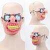 Halloween Wild Funny Mask Masquerade Cos Half Face Mask Latex Half Face Mask Funny Mask