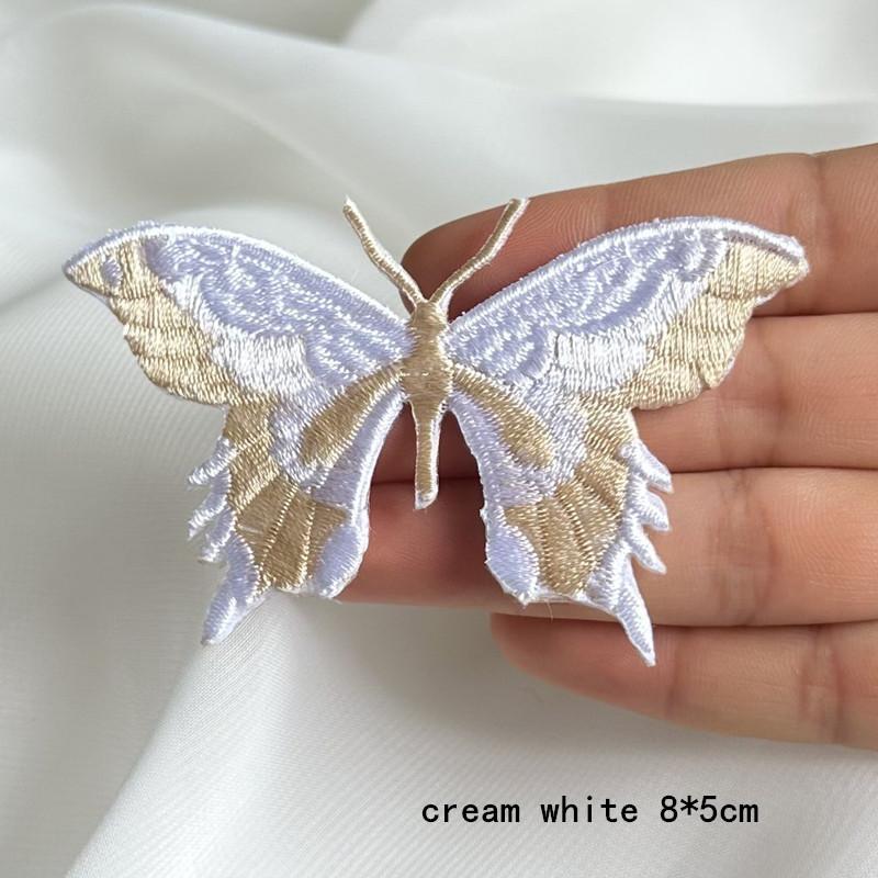 5 шт., маленькая нашивка-бабочка, наклейка на одежду, вышитые тканевые наклейки, шапки, шпилька для волос, головной убор, юбка, обувь и декоративные аксессуары, сделай сам