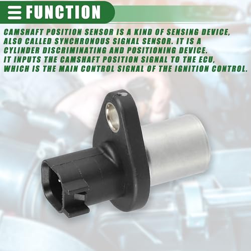 Датчик положения распредвала двигателя Motoforti Датчик положения распредвала для Jaguar XKR 2000-2009 ABS Металл №XW436C315BB Черный Серебристый