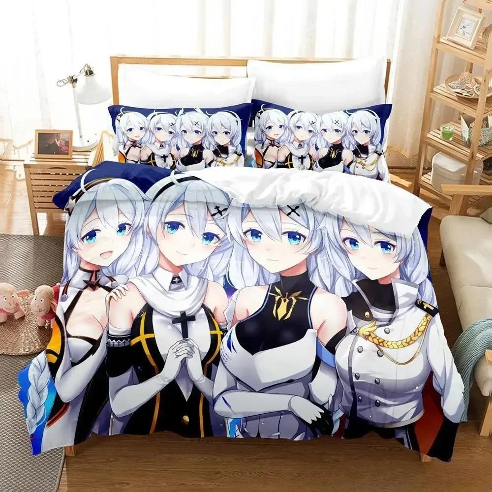 Игровой комплект постельного белья Honkai Impact 3 Односпальный Полуторный Двуспальный Кинг-сайз Комплект для кровати Взрослый Детский Спальня Комплекты пододеяльников Аниме Комплект простыней