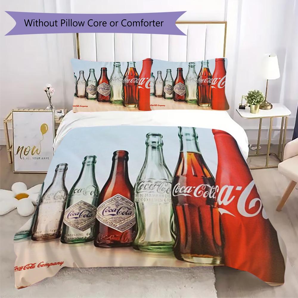 Christmas gift Halloween themed cola beverage Coca Cola provides comfortable bedding covers and pillowcases for home use (without core) K7