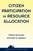 The Citizen Participation In Resource Allocation Book
