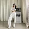 Gray Sweatpants Women Baggy Harem Pants Wide Leg Sweat Pants Oversized Harajuku Joggers Woman High Waisted Black Trousers