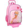 Barbie Backpack and Trolley - SAFTA - Barbie - Pink - 180 X 140 X 40 Mm - 2 Pieces - Child - Girl
