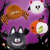 Adorable Halloween Pumpkin Plush Toy Spider And Bat Soft Doll For Kids And Collectors