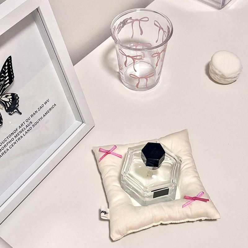 1 шт., реквизит для хранения ключей, мягкий, утолщенный, в корейском стиле, двухсторонний, для домашнего декора, с бантом, для украшений, хлопковая подставка