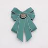 Rhinestone Bow Tie Crystal Ribbon Bow Brooch Fashion Neck Tie  For Men and Women