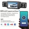 Новая автомобильная видеорегистраторная камера с 4 каналами и WiFi 1080P Передняя Левая Правая Задняя Ночная Видимость Циклическая Запись Черный Ящик Автомобильные Аксессуары