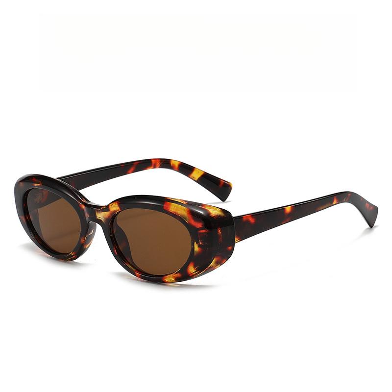 Men's and women's trendy fashion oval-shaped cycling glasses for daily sun protection sunglasses2