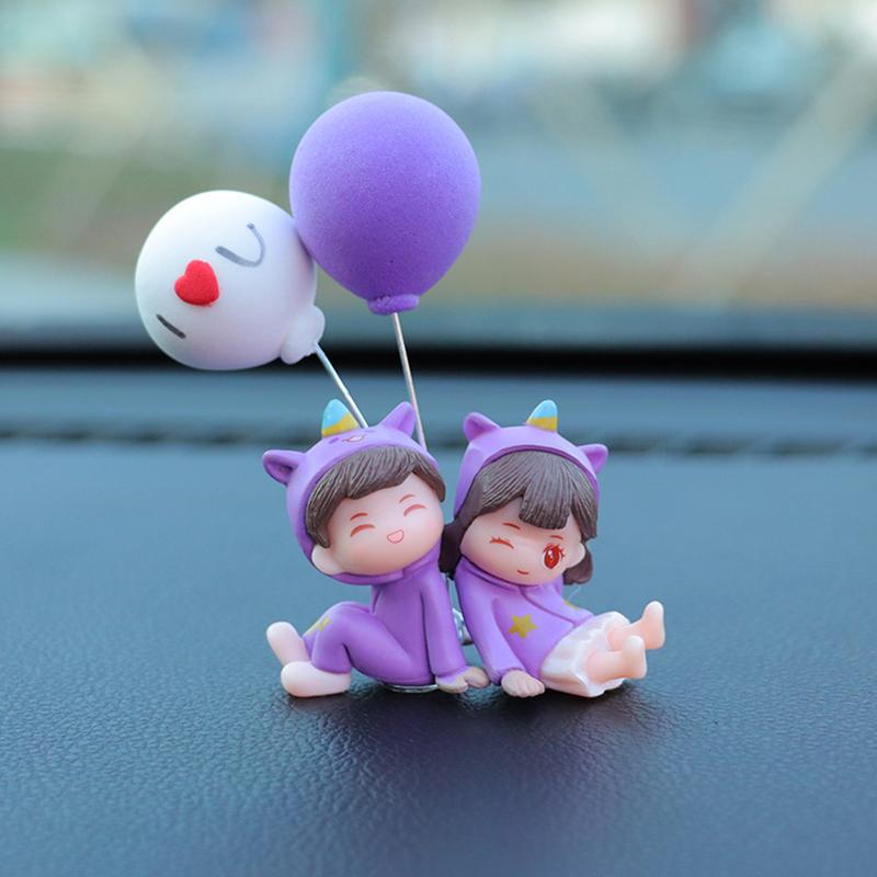 Милые креативные мультяшные украшения для автомобиля, украшения для центральной консоли автомобиля, аксессуары для салона автомобиля