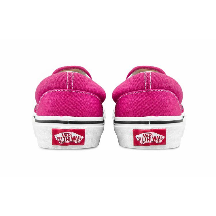 Vans Slip-On Canvas Checkerboard Low Top Kids Skate Shoes Kids Sneaker Magenta White VN0A4BUT30Z