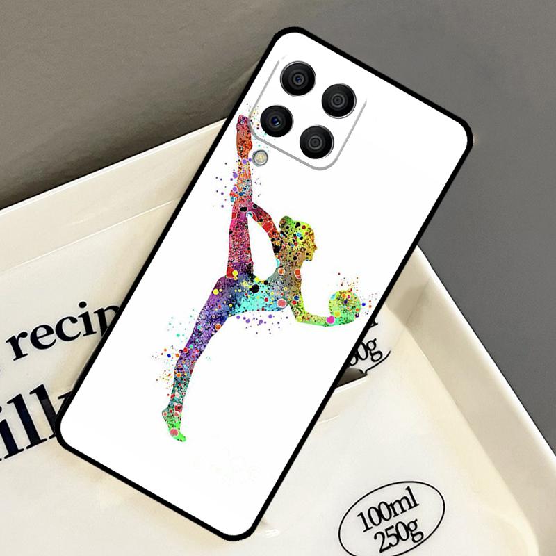 Акварельный Чехол для Гимнастики для Samsung Galaxy M33 M53 M13 M15 M35 M55 M32 M16 M36 M56 M54 M20 M52 M34 M14 M11 M31