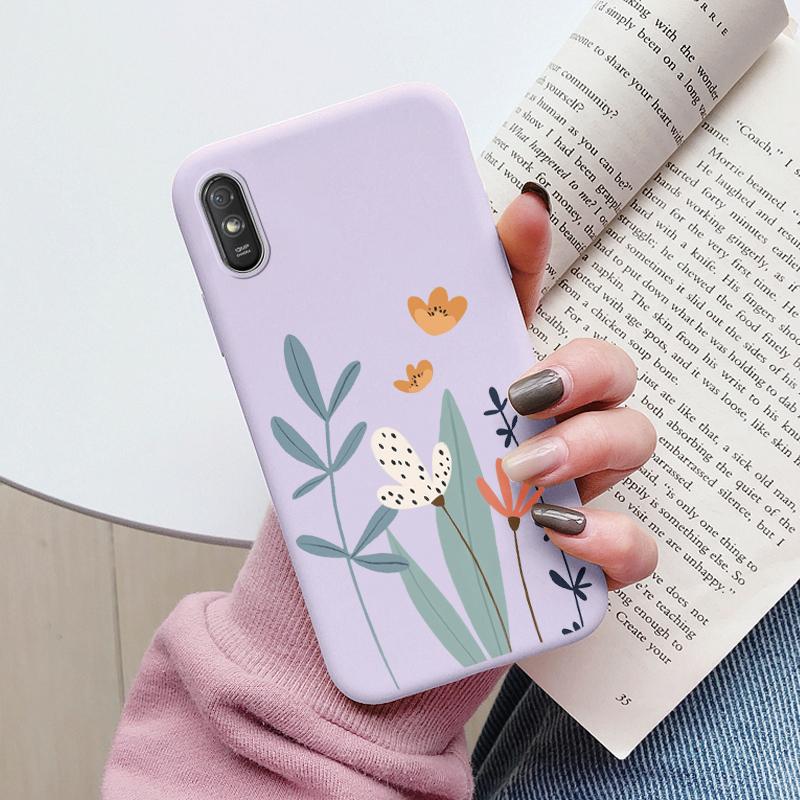 Чехол Сердце Цветок Для Redmi 9A 9AT Чехол Для Телефона Милый Силиконовый Ударопрочный Мягкий Чехол Для Redmi 9A 9 AT Оболочка Мультяшный Милый Матовый