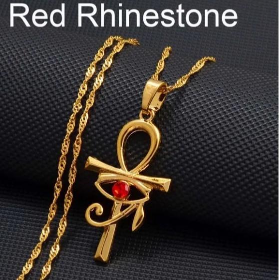 Символ Древнего Египта Анк Вечная Жизнь Крест Глаз Ра Бога Солнца Кулон Ожерелье Амулет Защитить Здоровье Ювелирные Изделия Египетские Очаровательные Аксессуары