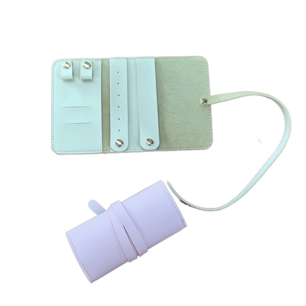 Foldable Jewelry Organizer Roll Lightweight Jewellery Roll Packing Pouches for Necklaces Women