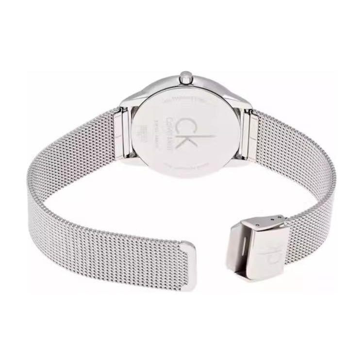 Calvin Klein Quartz Watch Stainless Steel Band 40Mm 35Mm Silver Dial 50M Water Resistant Unisex watches K3M22126/K3M21126