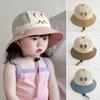 Cute Rabbit Baby Bucket Hat Summer Thin Breathable Mesh Infant Boys Girls Fisherman Cap Outdoor Travel Sunshade Toddler Sun Hats
