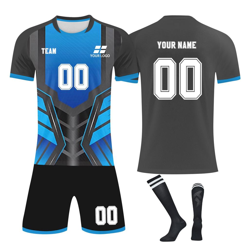 Комплект персонализированных рубашек для мужчин и девочек с именем и номером, футбольные майки на заказ для мальчиков, тренировочный костюм