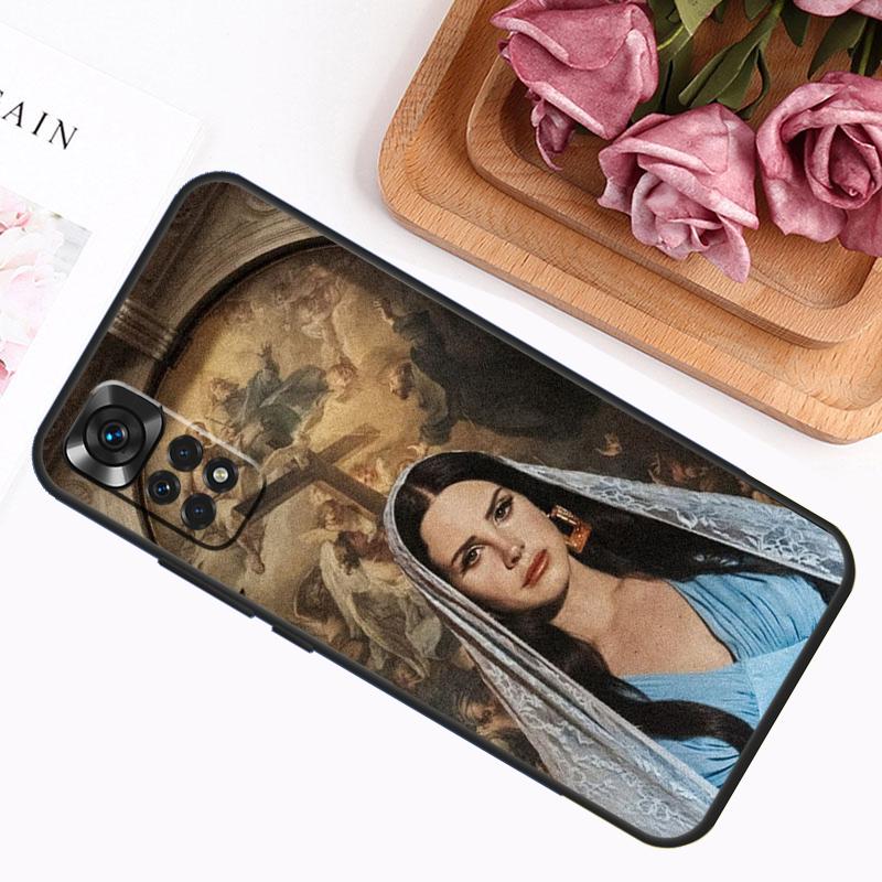 Чехол для телефона Xiaomi Redmi Note 11 10 9 8 12 Pro Plus 12S 11S 10S 9S с изображением певицы Ланы Дель Рей Чехол для Redmi 12C 10C 9C