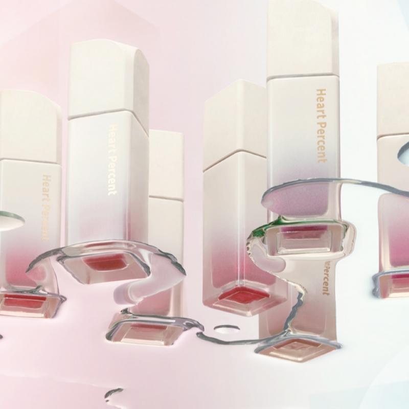 Heart Percent [add New Color] Heart Percent Dot On Mood Pure Glow Tint  15colors  05 Red Orange