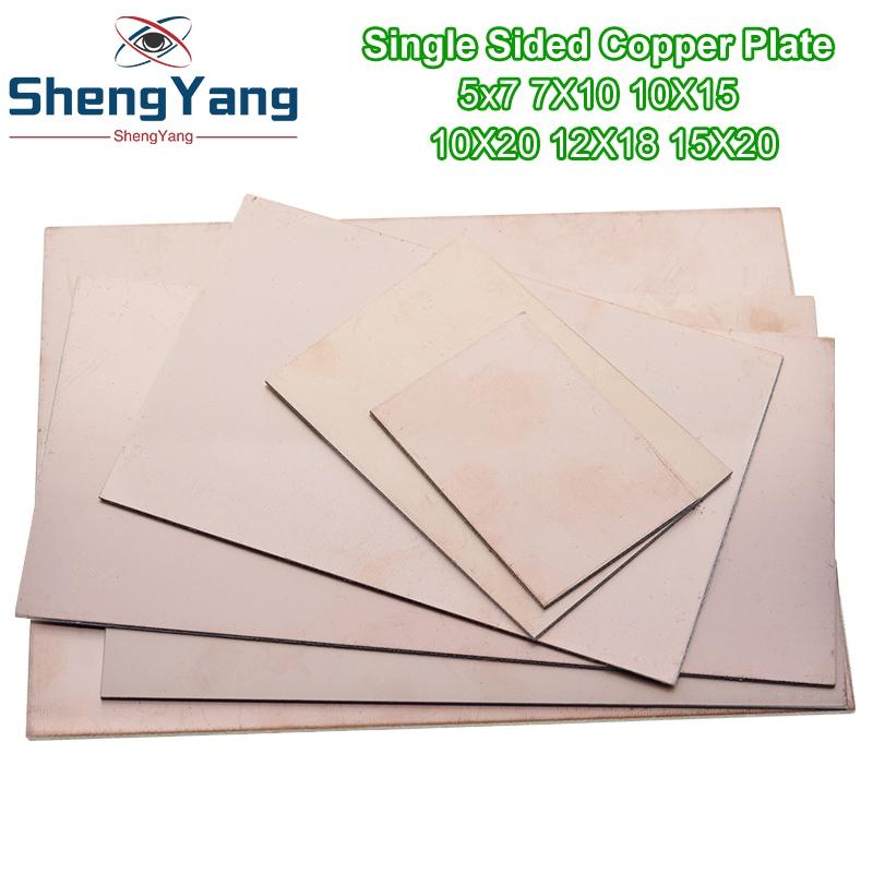 TZT 5x7 7x10 10x15 10x20 15x20 12x18cm Single Side Copper Clad Plate Diy Kit
