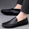 Leather Men's Shoes Summer New Driving Flat Casual Style Men's Shoes Trendy Fashion Outdoor Lazy Loafers Men's Shoes
