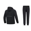 Under Armour Solid Color Gradient Reflective Logo Woven Hooded Jacket Training Knit Tapered Pants Casual Sports Set Men Sets 22600401-001+21600705-001