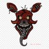 Draw Nightmare Foxy Five Nights At Freddy'S 4 Drawing Iron On Heat Transfer Printing Vinyl Patches Sticker for Clothes DIY Appliques Washable Patches