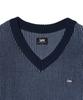 LEE Oversized Two-Tone Knit Vest Navy