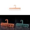Tenpiece Plastic Tie Hanger Set With Adjustable Cross Design For Closet Use